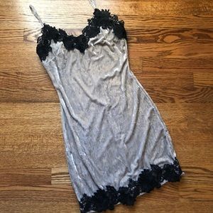 Crushed Velvet Mini Dress